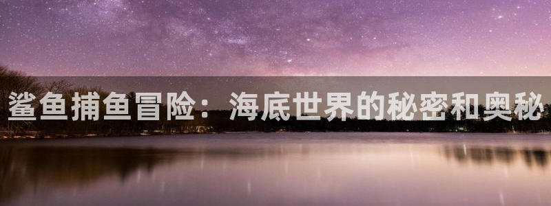 鲨鱼捕鱼冒险：海底世界的秘密和奥秘